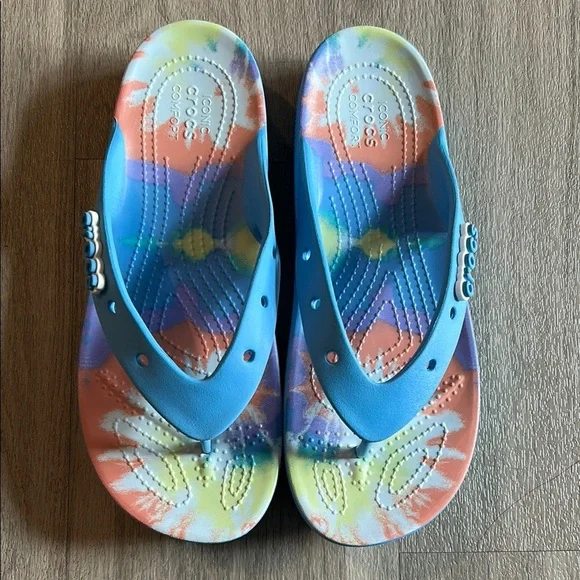 CROCS Blue Sandals Summer Comfort - Picture 4 of 7